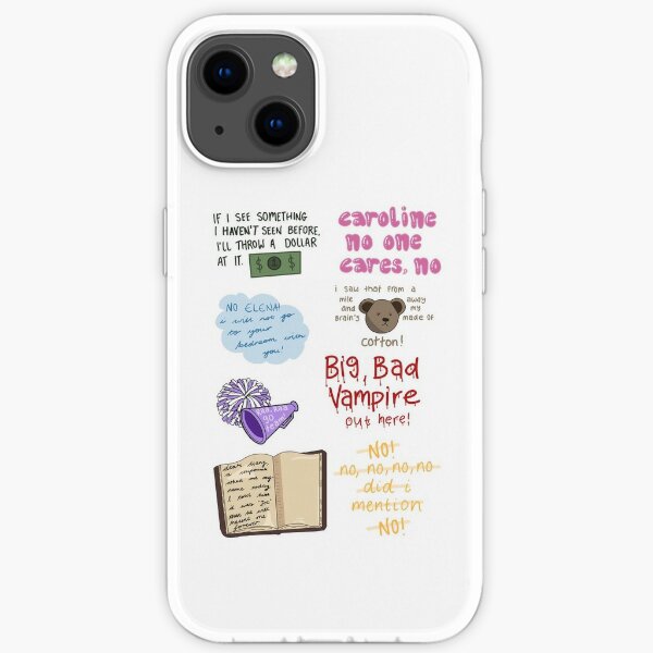 Damon quote sheet iPhone Soft Case