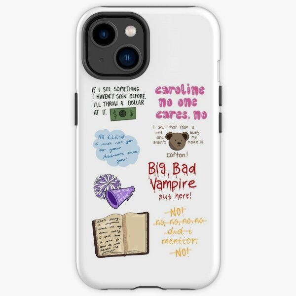 Classical The Vampire Damon ian Elena Nina Design Phone Case Compatible  with iPhone XR Diaries Salvatore Somerhalder Gilbert Dobrev Print Pure  Clear