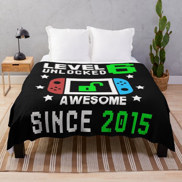 Item preview,  Level 6 Unlocked Birthday Awesome Since 2015 designed and sold by binly123.