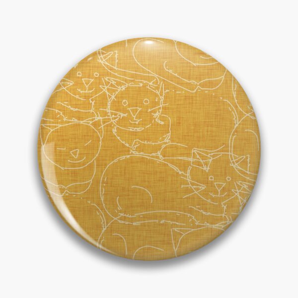 Item preview, Line Contour Cat Yellow designed and sold by susycosta.