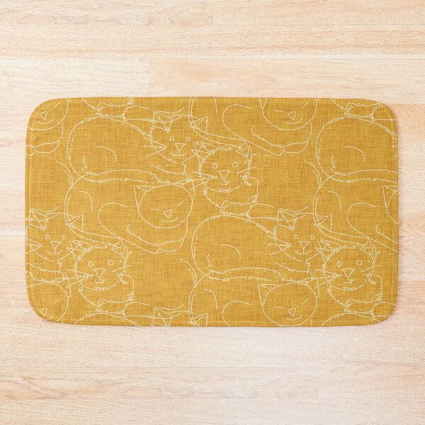 Item preview, Line Contour Cat Yellow designed and sold by susycosta.