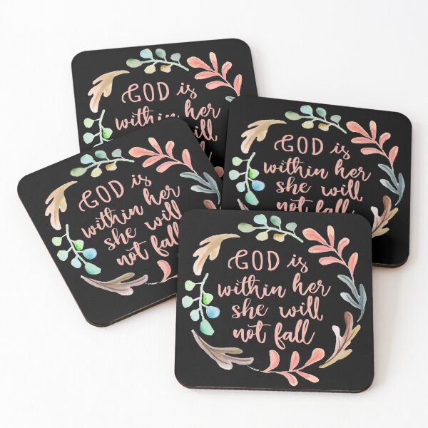 Item preview, Psalm 46:5 - Watercolor Wreath Rose Gold designed and sold by amazingjoy.
