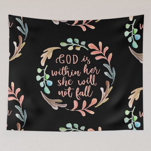 Item preview, Psalm 46:5 - Watercolor Wreath Rose Gold designed and sold by amazingjoy.