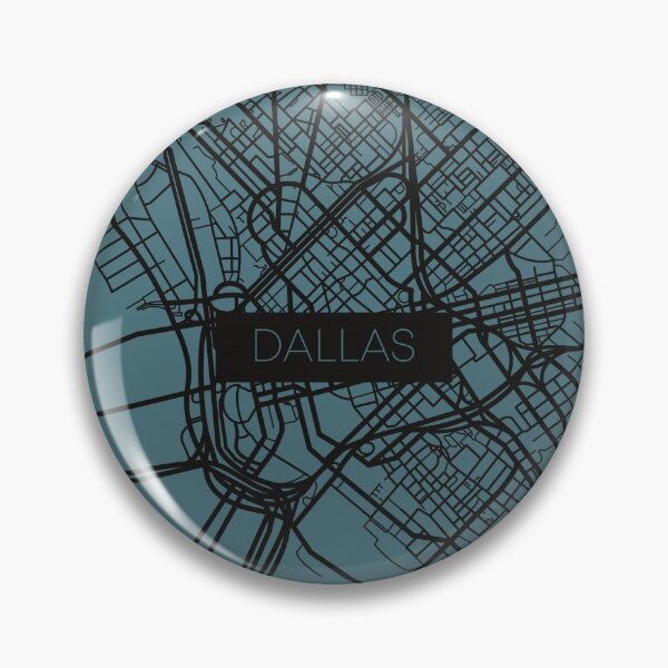 Item preview, Dallas Street Map Black and Blue designed and sold by HelloGentry.
