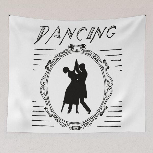 Item preview, Dancing Couple Shape Retro Vintage Poster designed and sold by Vintage-TM.