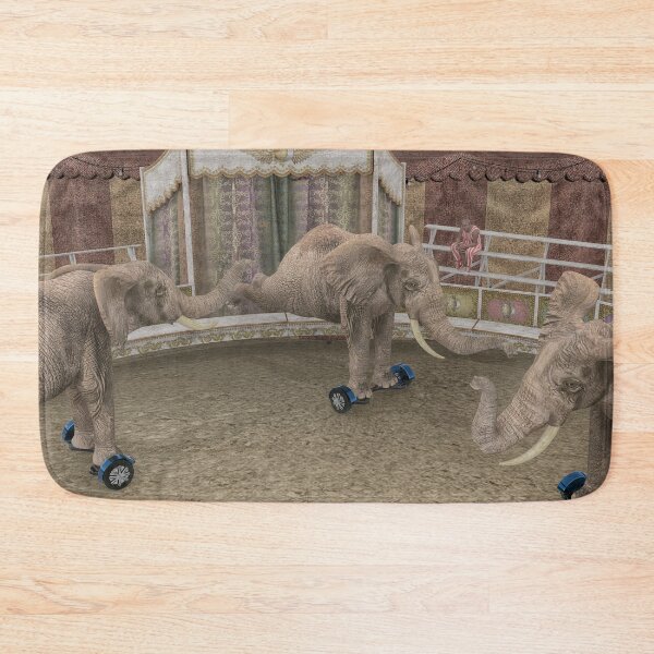 Item preview, Elephants On Hoverboard designed and sold by Mythos57.