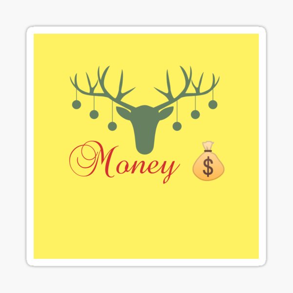 Best money logo Sticker