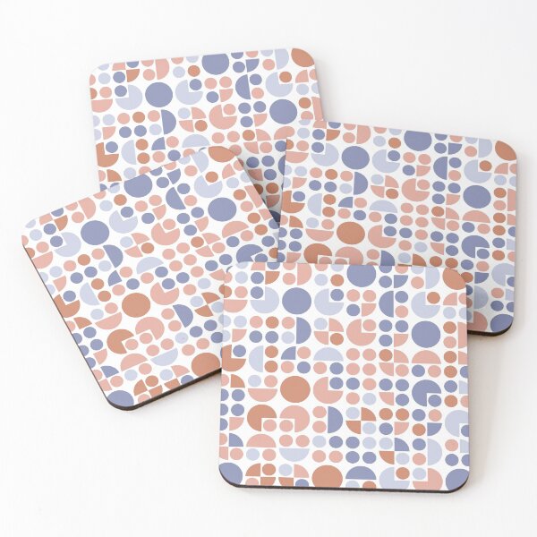 Artikelvorschau, Geometric elements in repeated asymmetrical mosaic in pastel color palette entworfen und verkauft von acidmit.