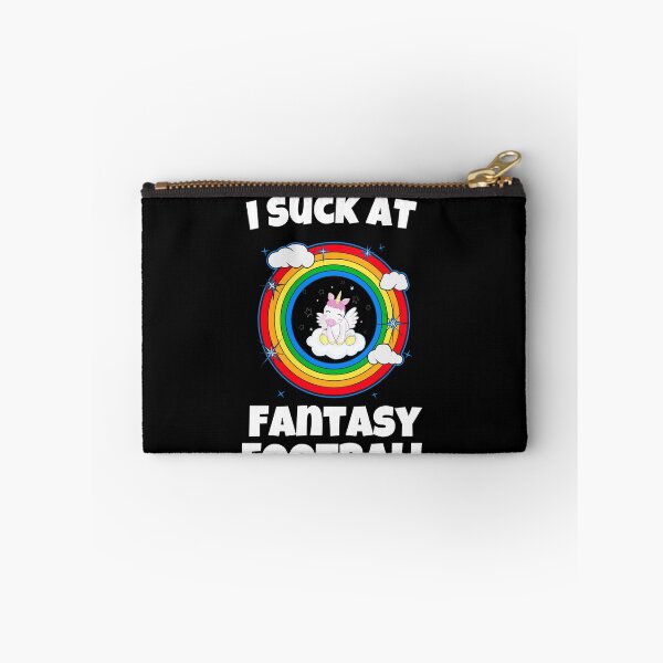 Item preview, I Suck at Fantasy Football Unicorn Rainbow Loser designed and sold by Emerg-Apparel.