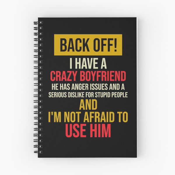 Item preview, Back Off Crazy Boyfriend - Regalo de San Valentín para novia designed and sold by WhiteTears.