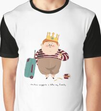 Chicken Nuggets Is Like My Family Graphic T-Shirt