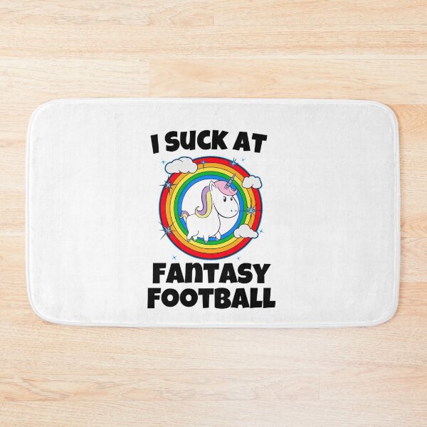 Item preview, I Suck at Fantasy Football Unicorn Rainbow Loser designed and sold by Emerg-Apparel.