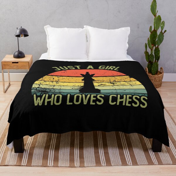 Item preview, Vintage just a girl who loves chess designed and sold by noahs-shop.