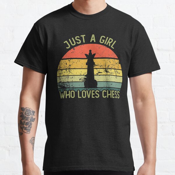 Vintage just a girl who loves chess Classic T-Shirt