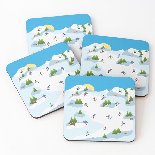 Item preview, Colored winter holidays cute design for ski and snowboard fans designed and sold by ankatuvo.