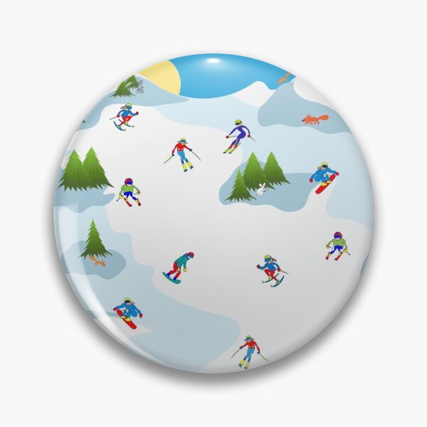 Item preview, Colored winter holidays cute design for ski and snowboard fans designed and sold by ankatuvo.