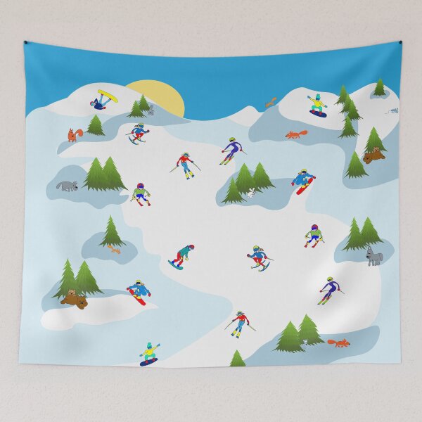 Item preview, Colored winter holidays cute design for ski and snowboard fans designed and sold by ankatuvo.