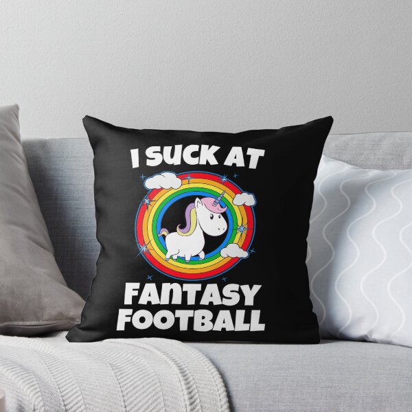 Item preview, I Suck at Fantasy Football Unicorn Rainbow Loser designed and sold by Emerg-Apparel.