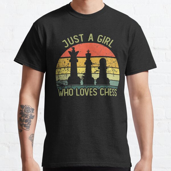 Vintage just a girl who loves chess Classic T-Shirt