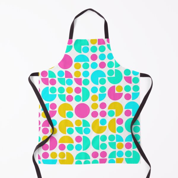 Item preview, Geometric shapes in bright neon color palette in repeated asymmetrical pattern designed and sold by acidmit.