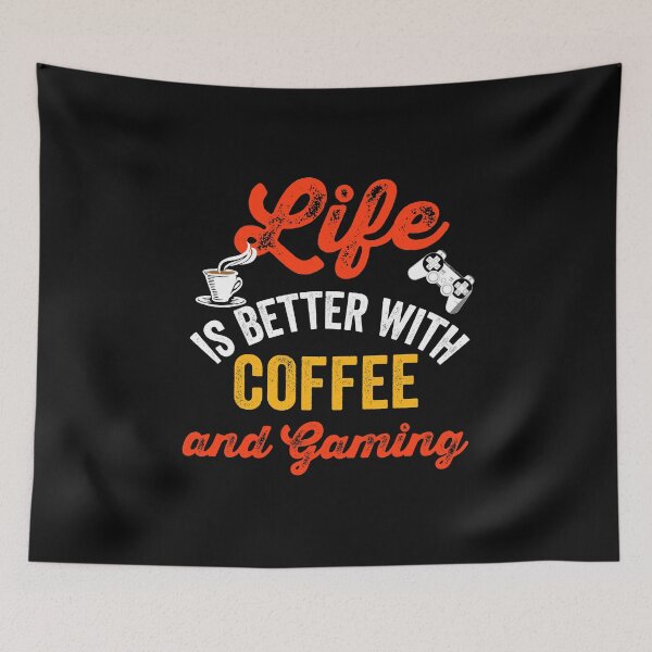 Item preview, Life is Better with Coffee and Gaming designed and sold by Luvjesus2.