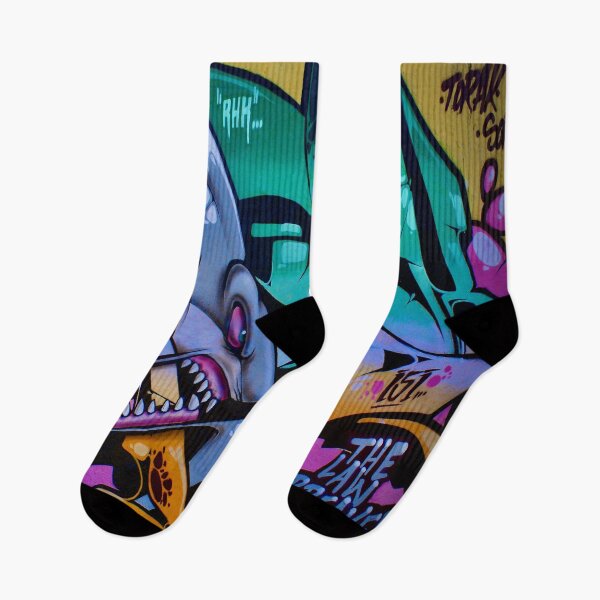 Item preview, Shark graffiti art designed and sold by dineshv.
