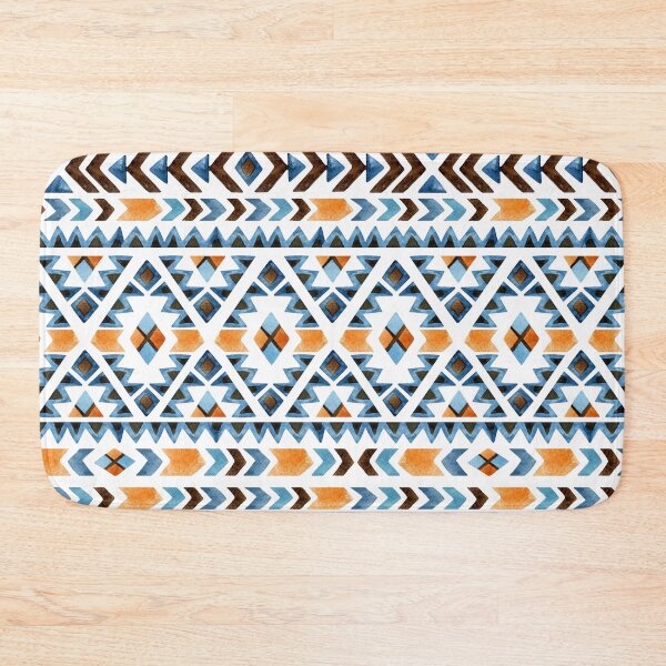 Item preview, Blue and Orange Aztec Merchandise designed and sold by cindyfordyce.