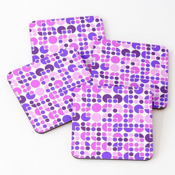 Item preview, Geometric shapes in repeated asymmetrical pattern in bright neon color palette designed and sold by acidmit.