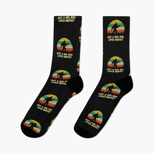 Item preview, Just a Girl Who Loves Bigfoot Sasquatch Yeti designed and sold by Emerg-Apparel.