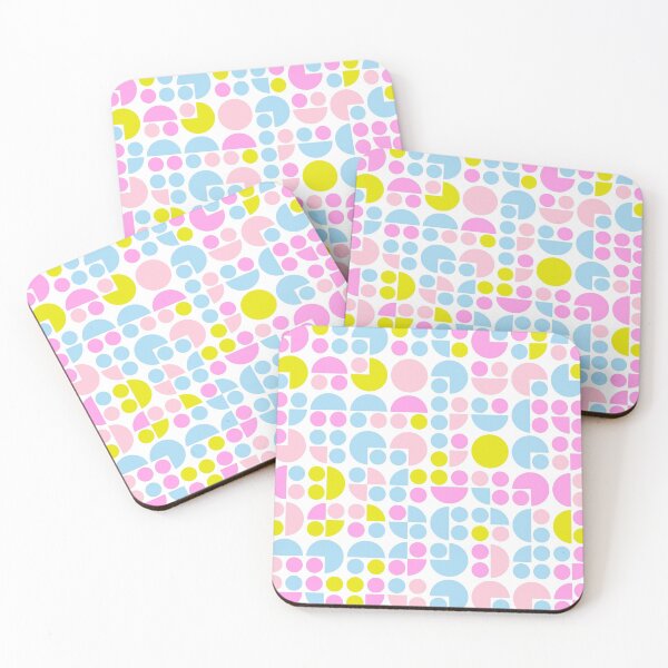 Item preview, Repeated asymmetrical pattern in bright neon color palette with geometric shapes designed and sold by acidmit.