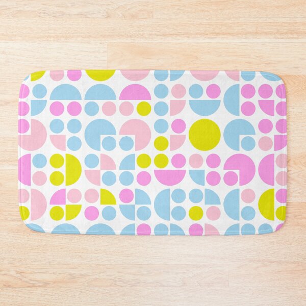 Item preview, Repeated asymmetrical pattern in bright neon color palette with geometric shapes designed and sold by acidmit.