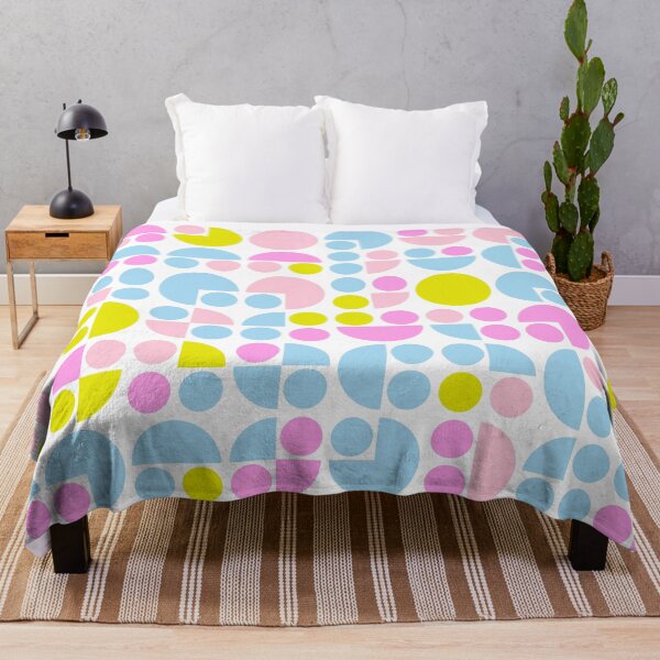 Item preview, Repeated asymmetrical pattern in bright neon color palette with geometric shapes designed and sold by acidmit.
