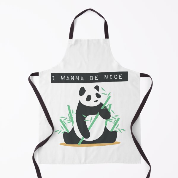Item preview, I wanna be nice cute big Panda Illustration Tshirt designed and sold by faudeltn.