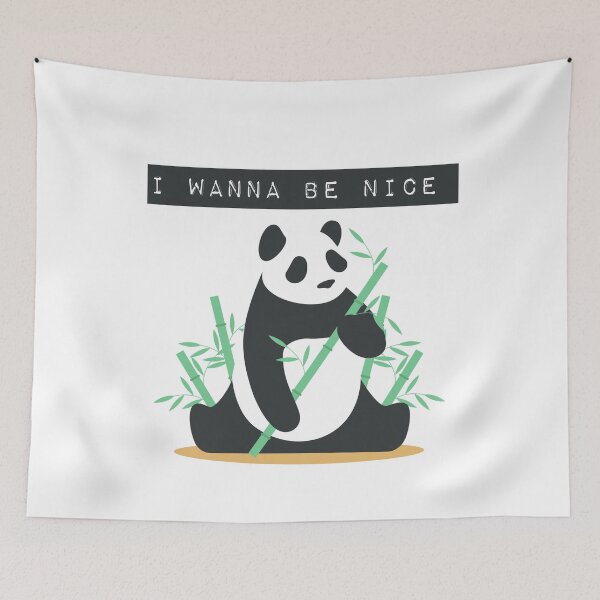 Artikelvorschau, Ich möchte schön süß groß Panda Illustration T-Shirt sein entworfen und verkauft von faudeltn.