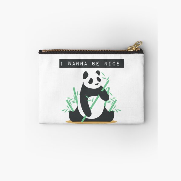Item preview, I wanna be nice cute big Panda Illustration Tshirt designed and sold by faudeltn.