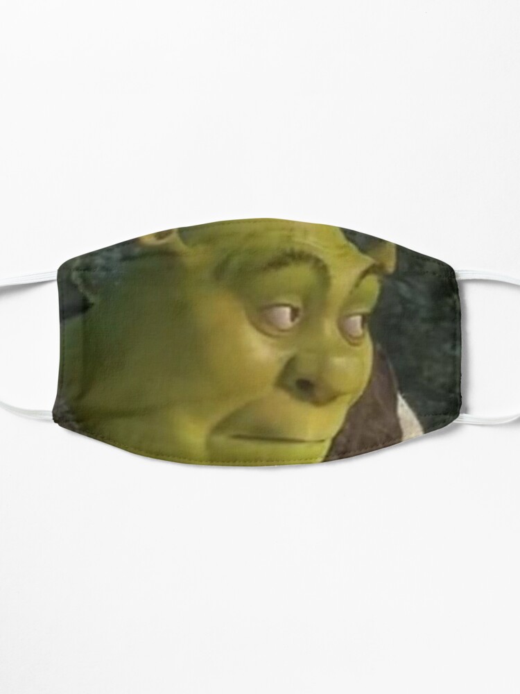 Shrek Is So Scared Funny Cool Cloth Mask Shrek Face Meme Film