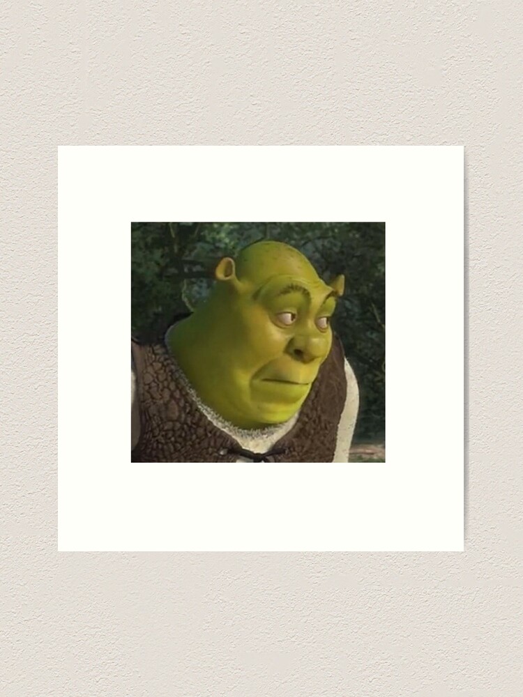 Shrek Meme Art Print by Arterium