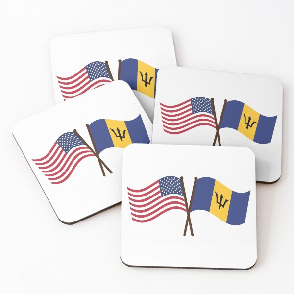Item preview, Barbados USA Unity Flags designed and sold by IdentiTee Studios.