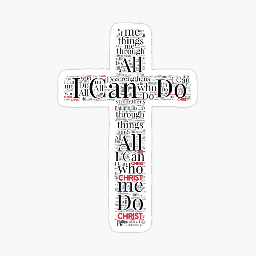 Original Arizona Cardinals Cross I Can Do Christ Who Strengthens