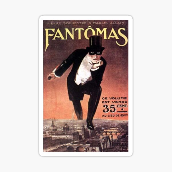 Stickers Sur Le Theme Fantomas Redbubble