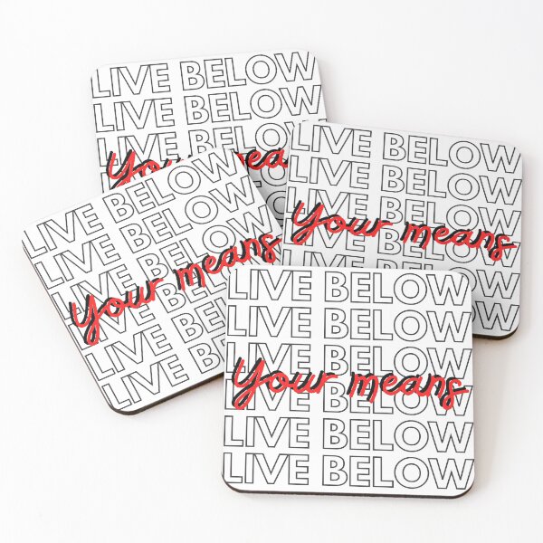 Item preview, Financial Planning, Live Below Your Means designed and sold by ThoughtJumble.