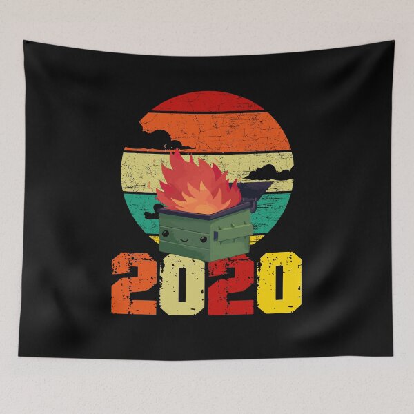 Item preview, 2020 Dumpster Fire Retro Vintage Unique designed and sold by Dressed For  Duty.