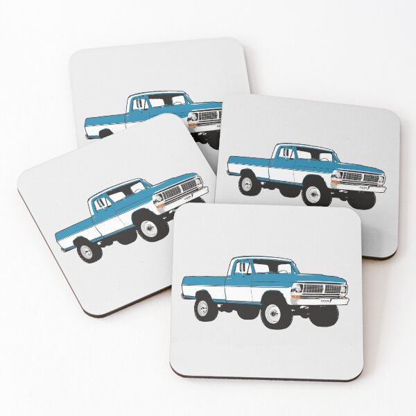 Item preview, 70/72 White Blue 4x4 F Truck designed and sold by CoolRide.
