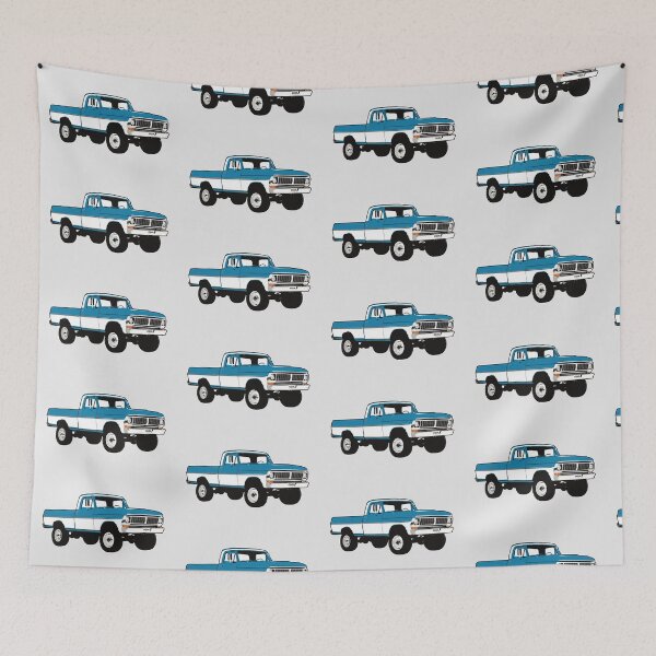 Item preview, 70/72 White Blue 4x4 F Truck designed and sold by CoolRide.