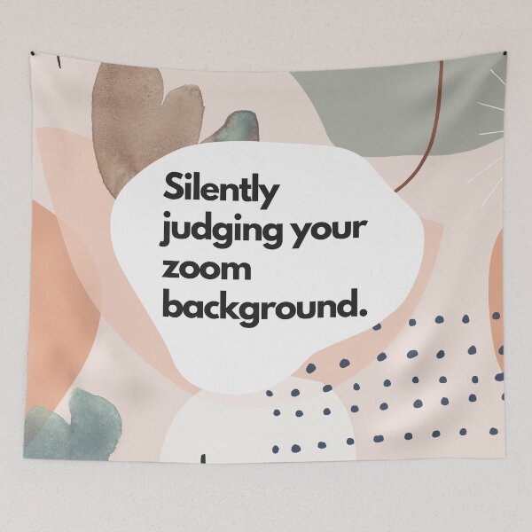 Item preview, Silently Judging Your Zoom Background Office Humour Funny Zoom Co Worker Colleague Phrases Jargon designed and sold by BohoStudio.