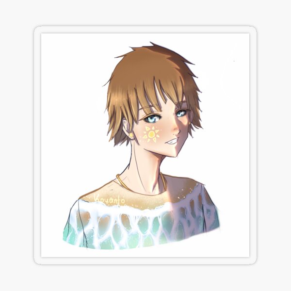 Anime Bandaged boy Sticker for Sale by Kouanto