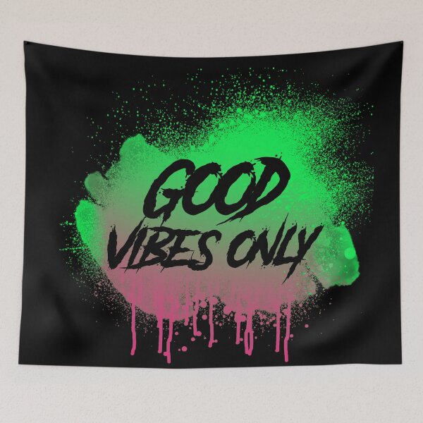 Item preview, Good vibes spray paint.  designed and sold by Crystalsgraphix.