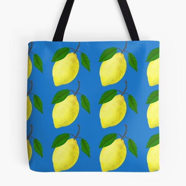 Item preview, Lemons on blue designed and sold by MendiVernatter.
