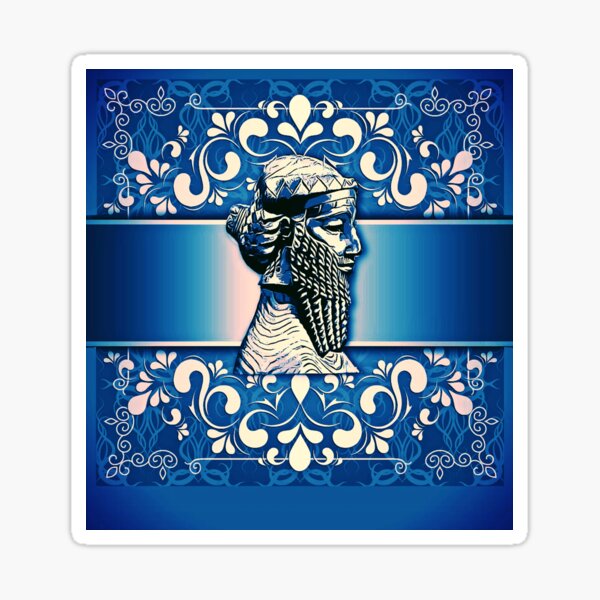 Assyrian King SARGON II Sticker