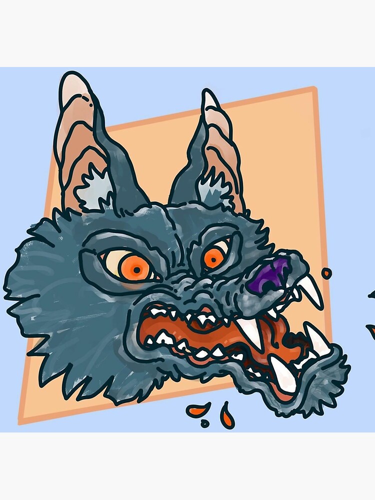 "Bad Wolf" Sticker for Sale by demantcha Redbubble